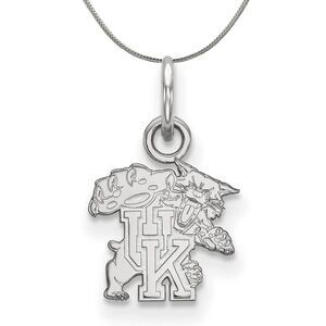 Sterling Silver U. of Kentucky XS (Tiny) Pendant Necklace - 24 Inch
